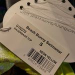 Beach Bunny  Neon Galaxy Yellow Racerback Bikini Top nwt Photo 5