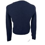 Mango  MNG Wool Blend Navy Blue Button Knit Sweater Cardigan Size XS Photo 3