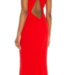 Katie May NEW NWT X REVOLVE Edgy One Shoulder Maxi Gown In Cherry Red Photo 1