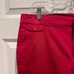IZOD  Women's Fuschia Pink Cotton Blend Straight Leg Pants Size 14 Preppy Casual Photo 1