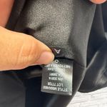 Tahari  Little Black Dress A Line Cocktail Sateen Sleeveless Size S V-Neck Photo 5