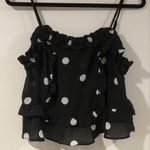 Romeo + Juliet Couture Romeo + Juliet Polka Dot Ruffle Cami  Photo 2
