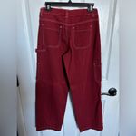 Garage  Dani Carpenter Pant Crimson Red Cargo Pants 0 NWT sold out Photo 5