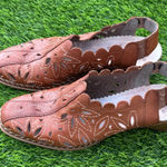 Rieker Antistress brown leather slingback Cutout Leather Women's Shoes Size 39 Photo 0