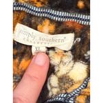 Simply Southern Womens Fleece Pullover Sweatshirt Floral Print Orange Brown XL Black Photo 4