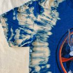 Superman X Bugs Bunny• Box lunch• Looney Tunes Custom Bleach Tee/ One Of A Kind Piece 💙 Blue Photo 4