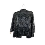 Dress Barn  Women's Metallic Silver & Black Cardigan Photo 1