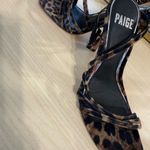 Paige Heels Leopard Print Velvet SAVANNAH Strappy Heels 6 Photo 4