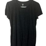 Gap Women's Black Leopard Print Short Sleeve Crew Neck Tee Slim Fit Sz M Photo 0