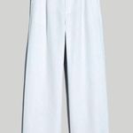 Madewell The Harlow Wide-Leg Pant in 100% Linen in White NWT Photo 4