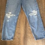 AGOLDE 90s Pinch Waist Ripped High Waist Straight Leg Jeans SZ 28 in Backdrop Photo 11