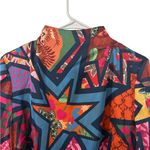 Alden Adair Floral Print Maxi Dress Sleeve Maxi Dress(Size Medium) Blue Photo 5