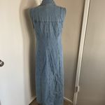 31. House of Harlow Sleeveless Denim Maxi Dress Size Medium Blue Size L Photo 6