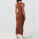 Joah Brown  Ribbed Sleeveless Maxi Tank Dress Bodycon Scoop Neck Womens Size M/L Photo 2