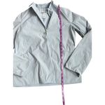 Jil Sander  Light Blue Gray V Neck Button Front Lightweight Jacket Women Size 38 Photo 4