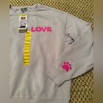 Wildfox NWT graphic crewneck purple pink dogs love me women’s size medium Photo 4