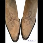 Franco Sarto Brown Suede Leather Pull On Pointy Toe Cowboy Boot Photo 13