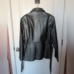 Jacqueline Ferrar Vintage  Women's Leather Jacket W10 Black Photo 1