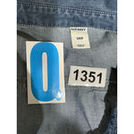 Old Navy Womans Utility Chambry 3/4 Sleeve Casual Denim Button Up Dress Sp Photo 3