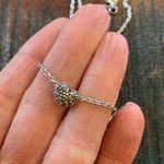 Sterling silver rhinestone heart (2 Photo 3