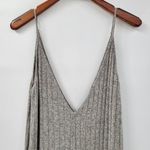 Mina Lisa Jumpsuit Womens L Gray Ribbed Wide Leg Baggy Oversized Stretchy Lounge Size L Photo 15