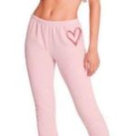 Wildfox Pink Heart Joggers (XS) Photo 0
