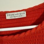 Paper Crane  Red Crop‎ Fitted Short Sleeve T-Shirt Photo 3