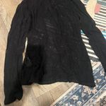 BCBGMAXAZRIA BCBGMaxarzia black sheer top M Photo 1