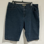 Nine West Woman’s Vintage America Collection Missy 16 Bermuda Shorts Blue Photo 0