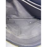 Furla Unique Vintage Snake Print Metal Side Supports Gray Leather Tote Photo 8