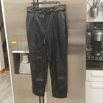 Ted Baker 💕💕 Faydell Pleather Belt Detail Trouser ~ Black US 10 NWT Photo 13