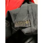 Vintage 1980s Pioneer Cutout Flap Clutch Wallet Red Leather 9x12'' Photo 4