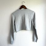 Kith Women Shirt Top Gray Lucy Cropped Long Sleeve Size XS Photo 1