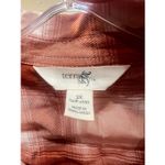 Terra & Sky  Womans Plaid Button zip blouse Sz 3X NWT Photo 5