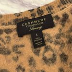 Charter Club Cashmere Leopard print sweater winter knit Luxury  L Photo 1