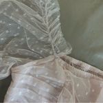 Pink Doll Scrunched Lace Top Photo 2