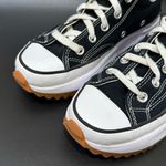 Converse 166800C Black Canvas Run Star Hike Platform Unisex Sneakers Size 6.5 Photo 2