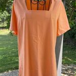 Denim and Company short sleeve square neck T shirt Orange Size M Photo 0