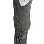 T by Alexander Wang Heather Gray Twist Front Jersey Midi Dress Womens Size M Size M Photo 5