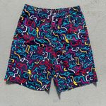 Gap Vintage Bold Neon Abstract Graffiti Squiggle Lounge Shorts MEDIUM Photo 0