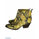 Sam Edelman  Winona western bootie‎ yellow snake Photo 3