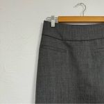 Rebecca Taylor  Grey Wool Ruffled Pencil Skirt 6 Dark Academia Photo 2