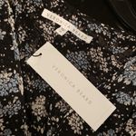 Veronica Beard 💕💕 Sean Ruched Dress ~ Black Floral Print 100% Silk 20 NWT Photo 14