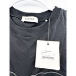 Sandro Black Stitched Ruched Gathered Midi Dress Size 34 NWT Photo 5