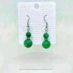 Simple Retro Gourd Shaped Earrings in Green Photo 0