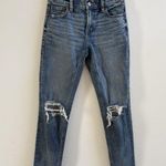 American Eagle Outfitters 90s Skinny Stretch Size 0 Distressed Medium Wash Photo 0