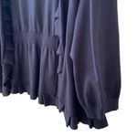 Inc international 🖤 I.N.C. Soft Knit Ruffle Trimmed Open Shrug Cardigan 3/4-Sleeve Deep Black, 2X Photo 4