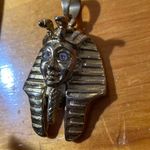 New 18k Gold Plated Egyptian King Tut Pendant Photo 4