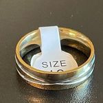 infinity 6mm golden X promise ring Photo 0