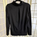 Lululemon Turtleneck Athletic Gym Preppy Athleisure Lounge Black Blouse Size 6 Photo 1